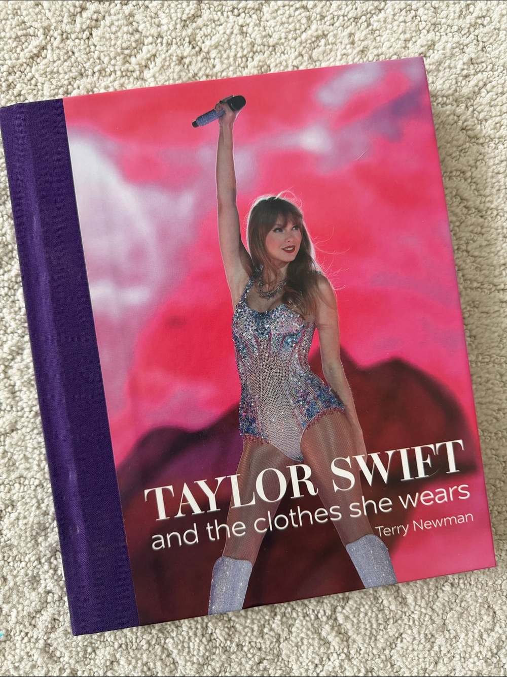 Taylor Swift Pink & Purple Hardcover Book - Stage Photo Cover